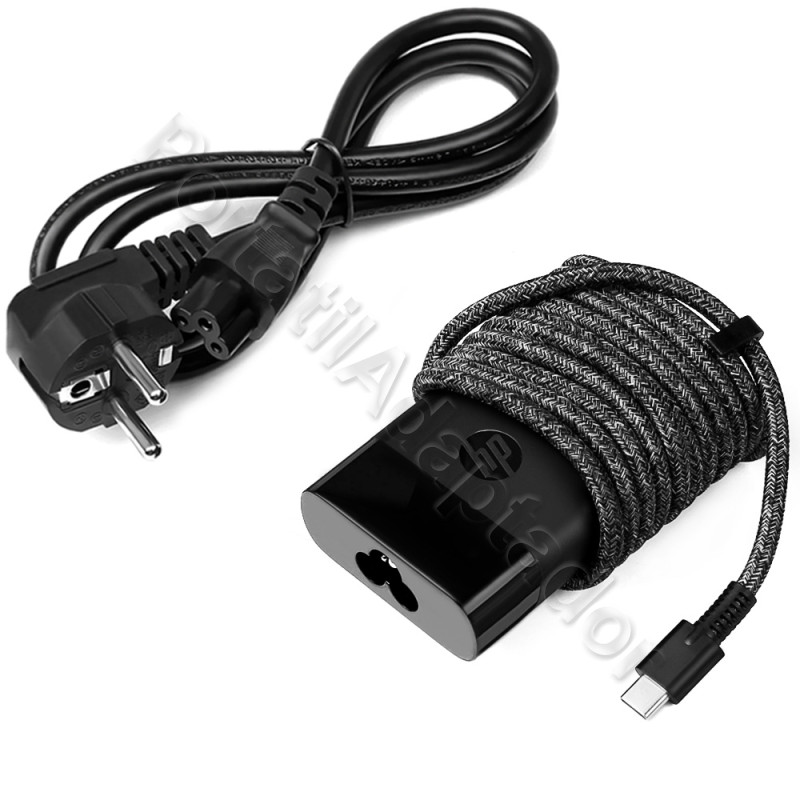 65W USB-C HP Elite x2 G4 Adaptador de CA Cargador + Cable