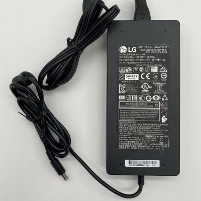 Negro LG 49GR85DC-B 49" Curved UltraGear  DQHD 1ms 240Hz Monitor Cargador 210W